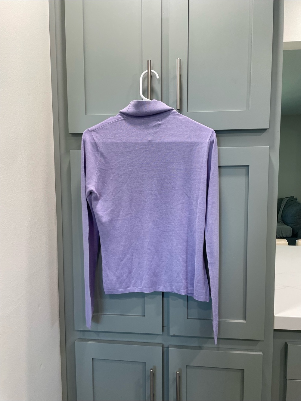 Banana Republic silk Lavender Turtleneck Sweater